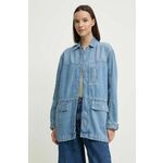 Traper jakna Pepe Jeans CLARENCE za žene, za prijelazno razdoblje, oversize, PL402413