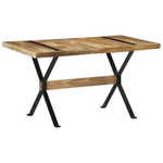 vidaXL Blagovaonski stol 140 x 70 x 76 cm od grubog drva manga
