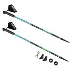 Spokey MEADOW II Hole Nordic Walking 2-dijelni, anti-shock sustav, crno-plavi sa zelenim.