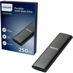PHILIPS 250GB Ultra Speed USB 3.0 + USB 3.0 Type C Crno PH513693