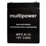 Baterija akumulatorska MULTIPOWER MP29-12 12V 2.9Ah F4.8 79x56x107 mm