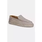 Espadrile od brušene kože BOSS Madeira boja: bež, 50541781