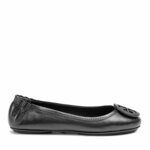 Balerinke Tory Burch Minnie Travel Ballet With Logo 49350 Crna