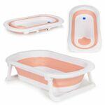 Ecotoys sklopiva kadica za bebe šešir roza