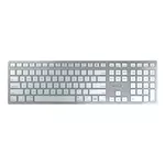 Cherry KW 9100 SLIM bežični/žični tipkovnica, USB, bijelo siva/crna/srebrna