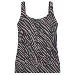 LASCANA Tankini top sivkasto ljubičasta (mauve) / crna