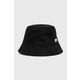 Dvostrani pamučni šešir Calvin Klein boja: crna, pamučni - crna. Šešir iz kolekcije Calvin Klein. Model s uskim obodom, izrađen od materijala s uzorkom. Dvostrani model, osigurava punu funkcionalnost u uporabi s obje strane.