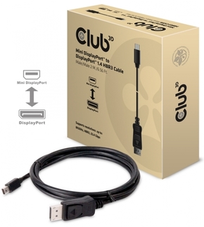 CLUB3D Mini DisplayPort 1.4 transformator Crno 2m CAC-1115
