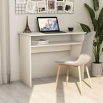 vidaXL Radni stol bijeli 90 x 50 x 74 cm od iverice