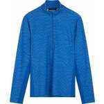 J.Lindeberg Luke Print Half Zip Mid Layer Lapis Outline Bridge Swirl L