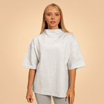 BeastPink Ženska oversized majica Bliss Grey L