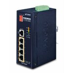 PLANET ISW-504PT mrežni prekidač Neupravljano L2 Fast Ethernet (10/100) Podrška za napajanje putem Etherneta (PoE) Crno
