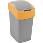 CURVER koš za smeće Pacific Flip bin 25 l, žuto-srebrni