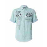 CAMP DAVID Košulja tirkiz / narančasta / crna / bijela 24691269