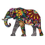 Naljepnica Ambiance Indija India Elephant, 60 x 85 cm