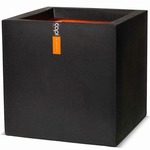 Capi posuda za sadnju Urban Smooth četvrtasta 40x40x40 cm crna KBL903