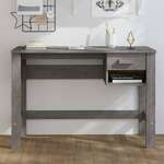 Radni stol svjetlosivi 110 x 40 x 75 cm od masivne borovine