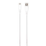 OPREMA OSTALO VIVANCO KABEL 61694, TYPE-C, LONG LIFE, PLETENI, 2.5M, BIJELI