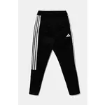 Dječji donji dio trenirke adidas boja: crna, s tiskom, JI6173