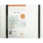 Clairefontaine Fontaine Hot-Pressed Hardbound Book + 4 Blotting Papers Blok za skiciranje 21 x 16 cm 300 g