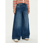 United Colors Of Benetton Traperice 45F8DE01Z Tamnoplava Wide Leg