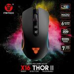 FanTech Thor II X16 gaming miš, žični, 4200 dpi, 60 IPS, 20G, crni