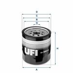 Filtar za ulje UFI 23.280.00