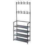 Storage solutions stalak za odjeću s 4 police 60 x 26 x 155 cm