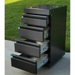 MyOutdoorKitchen Crni inox modul ladica 9515 – 43 cm