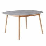 Okrugao proširiv blagovaonski stol s keramičkom daskom ø 135 cm Meza – Hammel Furniture