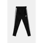 Dječji donji dio trenirke adidas Performance boja: crna, s aplikacijom, JD0573