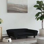vidaXL Krevet za pse crni 70 x 48 x 22 cm baršunasti