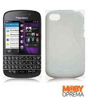 BlackBerry Q5 bijela silikonska maska