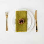 Set od 2 zelene platnene salvete Linen Tales Classic, 40 x 40 cm