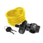 LOKOT KLJUČ 180CMX10MM ŽUTI SPIRALA SA NOSAČEM
