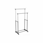 Five vješalica za odjeću pomična dupla pan 80x43x160cm polipropilen metal crna