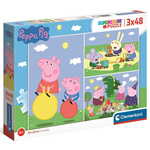 Clementoni SuperColor Collection slagalica, 3 x 48 dijelova, Peppa Pig