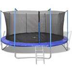 vidaXL Petodijelni Trampolin Set 4,57 m