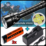 KOMPLET 5x XML-T6 Vodootporna Ronilačka LED Lampa za Ronjenje Ribolov