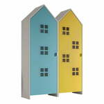 Žuta /svijetlo plava dječja garderoba 115x171,5 cm CASAMI BRUGES – Vipack