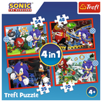 Sonic jež 4 u 1 slagalica - Trefl