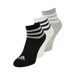 ADIDAS SPORTSWEAR Sportske čarape '3-Stripes Cushioned ' siva / crna / bijela