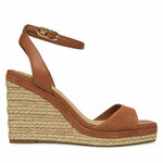 Espadrile Tommy Hilfiger Leather & Suede High Wedge Espad FW0FW08803 Smeđa